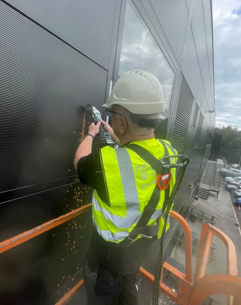 Commercial Aluminium Window Install - Image 1